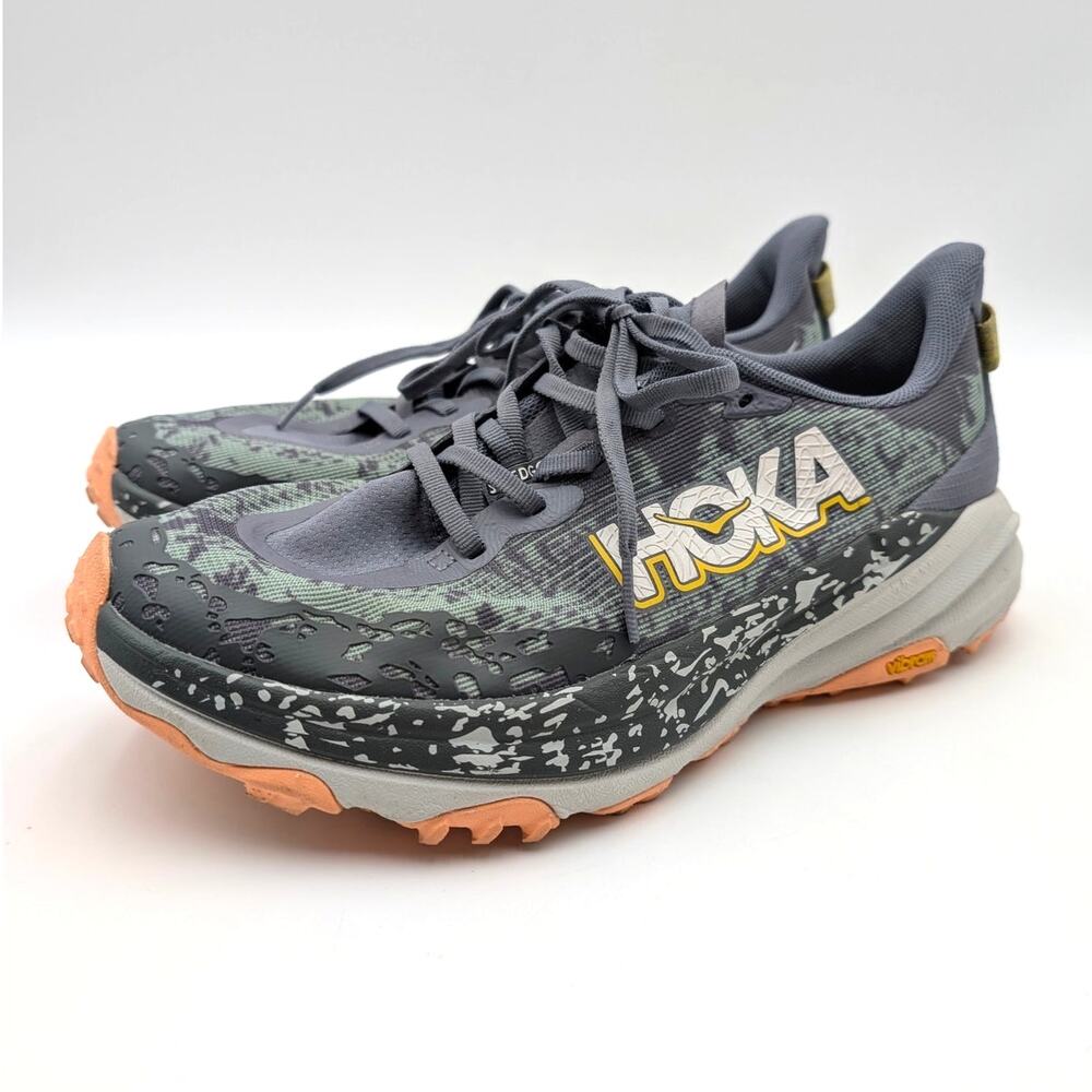 Hoka Speedgoat 6 Trail Running Sneaker Grey Skies/Cosmic Grey Size US9.5D EU42